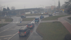 Křižovatka ulic Velká Dlážka a Polní