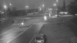 Křižovatka ulic Velká Dlážka a Polní