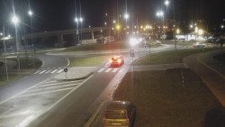 Křižovatka ulic Velká Dlážka a Polní