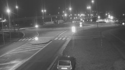 Křižovatka ulic Velká Dlážka a Polní