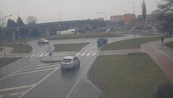 Křižovatka ulic Velká Dlážka a Polní