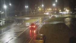 Křižovatka ulic Velká Dlážka a Polní