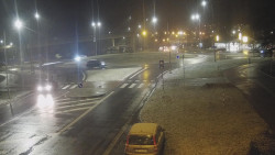 Křižovatka ulic Velká Dlážka a Polní