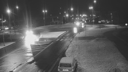 Křižovatka ulic Velká Dlážka a Polní