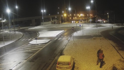 Křižovatka ulic Velká Dlážka a Polní