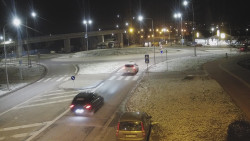 Křižovatka ulic Velká Dlážka a Polní