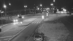 Křižovatka ulic Velká Dlážka a Polní