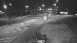 Křižovatka ulic Velká Dlážka a Polní