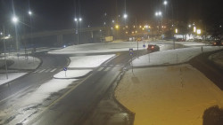 Křižovatka ulic Velká Dlážka a Polní