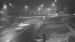 Křižovatka ulic Velká Dlážka a Polní