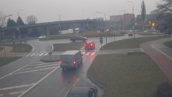 Křižovatka ulic Velká Dlážka a Polní