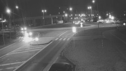 Křižovatka ulic Velká Dlážka a Polní