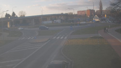 Křižovatka ulic Velká Dlážka a Polní