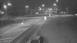 Křižovatka ulic Velká Dlážka a Polní