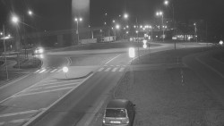 Křižovatka ulic Velká Dlážka a Polní