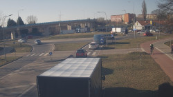 Křižovatka ulic Velká Dlážka a Polní