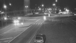 Křižovatka ulic Velká Dlážka a Polní