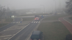 Křižovatka ulic Velká Dlážka a Polní