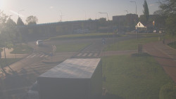 Křižovatka ulic Velká Dlážka a Polní