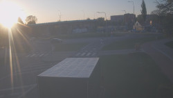 Křižovatka ulic Velká Dlážka a Polní