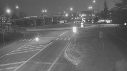 Křižovatka ulic Velká Dlážka a Polní