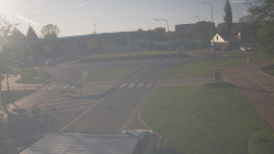 Křižovatka ulic Velká Dlážka a Polní