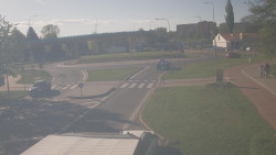 Křižovatka ulic Velká Dlážka a Polní