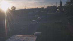 Křižovatka ulic Velká Dlážka a Polní