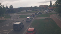 Křižovatka ulic Velká Dlážka a Polní