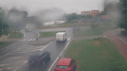 Křižovatka ulic Velká Dlážka a Polní
