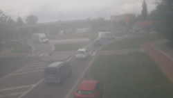 Křižovatka ulic Velká Dlážka a Polní