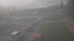 Křižovatka ulic Velká Dlážka a Polní