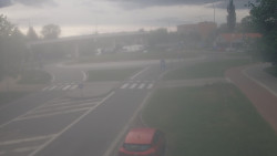 Křižovatka ulic Velká Dlážka a Polní