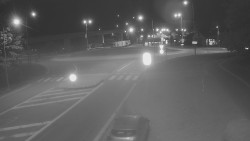 Křižovatka ulic Velká Dlážka a Polní