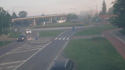 Křižovatka ulic Velká Dlážka a Polní