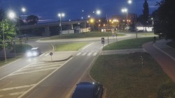 Křižovatka ulic Velká Dlážka a Polní