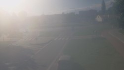 Křižovatka ulic Velká Dlážka a Polní