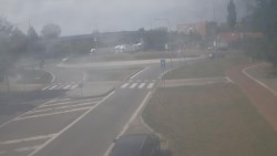 Intersection of Velká Dlážka Street and Polní Street