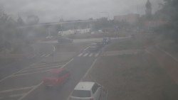 Křižovatka ulic Velká Dlážka a Polní