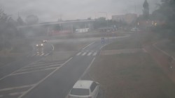 Křižovatka ulic Velká Dlážka a Polní