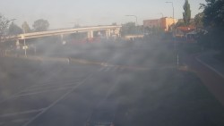 Křižovatka ulic Velká Dlážka a Polní