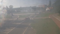 Intersection of Velká Dlážka Street and Polní Street