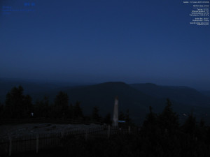Lysá hora - Pohled na jihozápad, Smrk - 15.6.2025 v 04:00