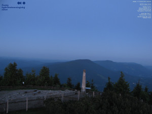 Lysá hora - Pohled na jihozápad, Smrk - 15.6.2025 v 04:15