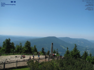 Lysá hora - Pohled na jihozápad, Smrk - 15.6.2025 v 12:00