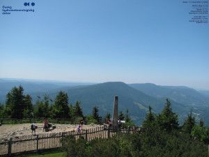 Lysá hora - Pohled na jihozápad, Smrk - 15.6.2025 v 12:30