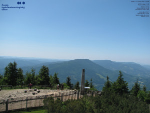 Lysá hora - Pohled na jihozápad, Smrk - 15.6.2025 v 12:45