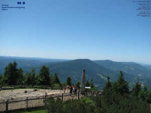 Lysá hora - Pohled na jihozápad, Smrk - 1.7.2025 v 12:45
