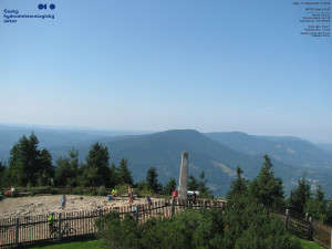 Lysá hora - Pohled na jihozápad, Smrk - 15.8.2025 v 10:45