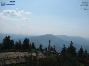 Lysá hora - Pohled na jihozápad, Smrk - 15.8.2025 v 14:45